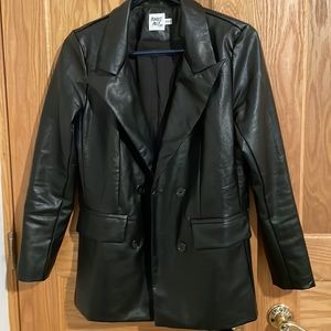 Princess Polly Vegan Leather Blazer